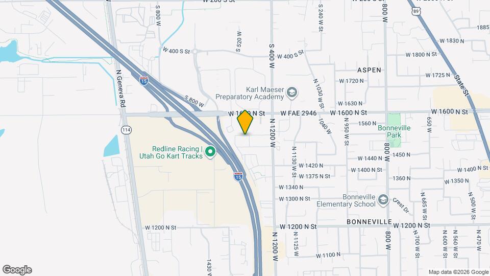 1329 W 1520 N Map and Location Details