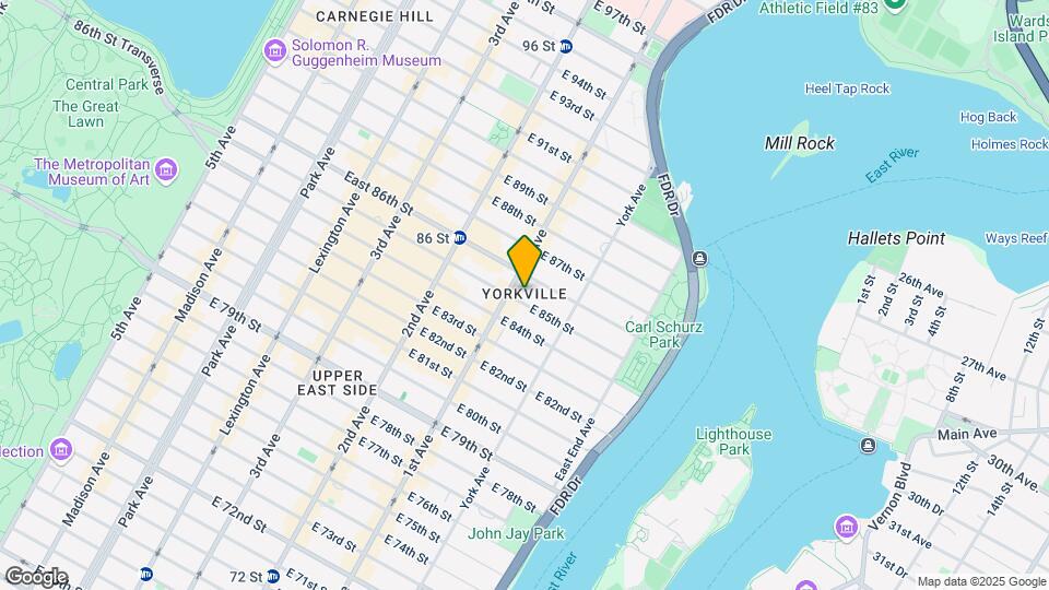407 E 85th St Map and Location Details