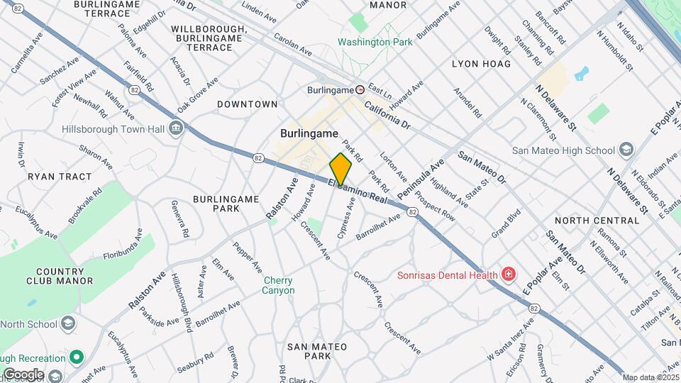 107 El Camino Real, Unit #204 Map and Location Details