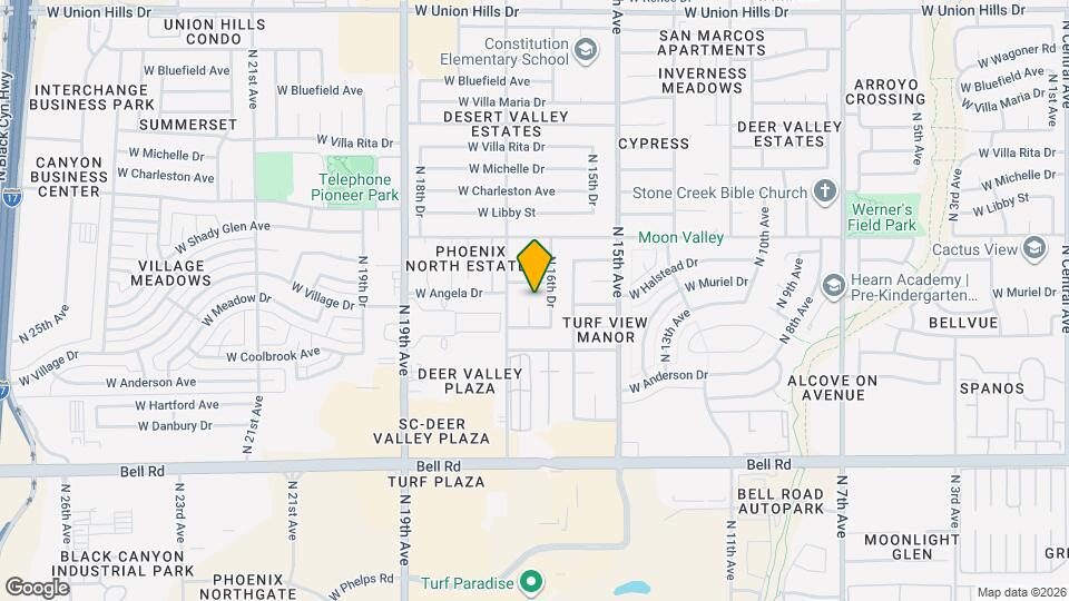 17445 N 16th Ln Map and Location Details