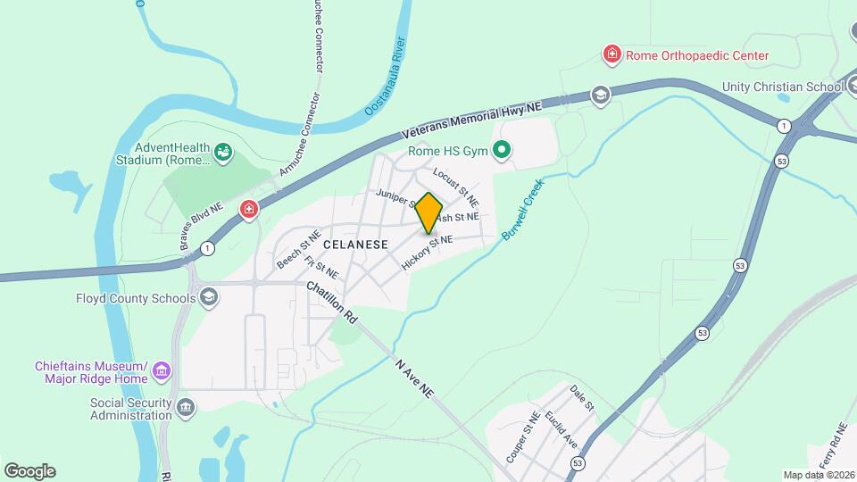 34 Hickory St NE Map and Location Details