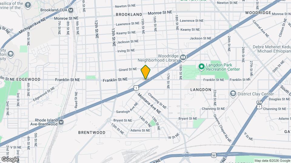 1460 Rhode Island Ave NE, Unit 1 Mapa y Detalles de la Ubicación