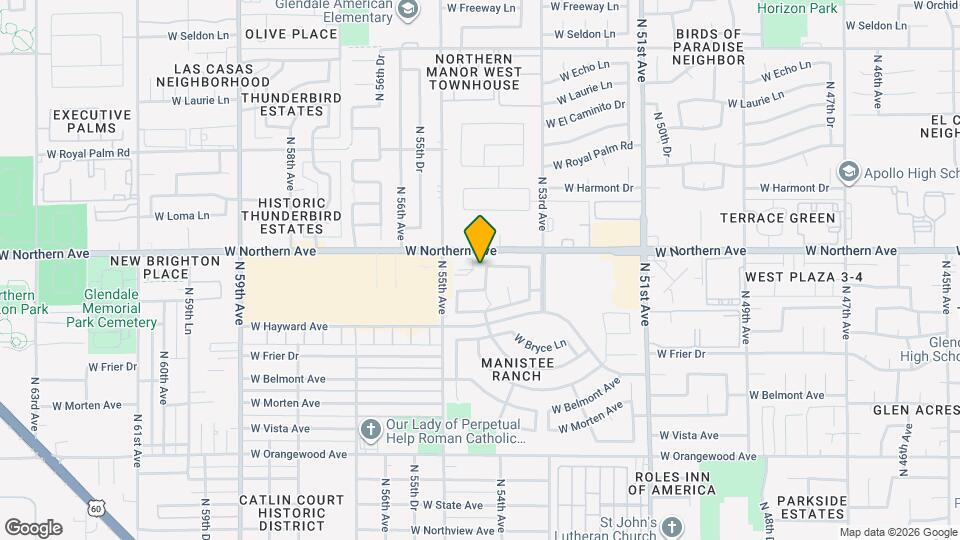 7926 N 54th Dr Mapa y Detalles de la Ubicación