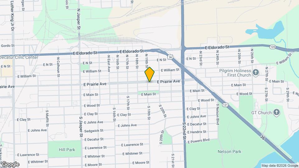 1913 E Prairie Ave Map and Location Details