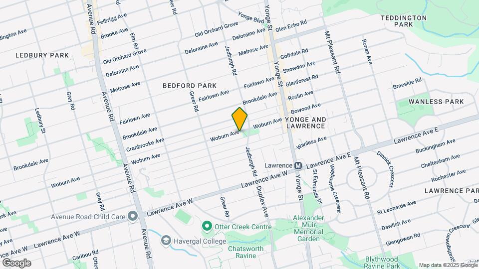 133 Woburn Ave Map and Location Details