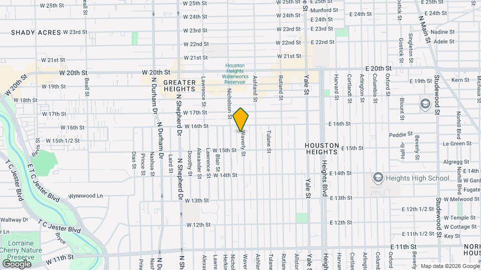 1523 Waverly St Map and Location Details