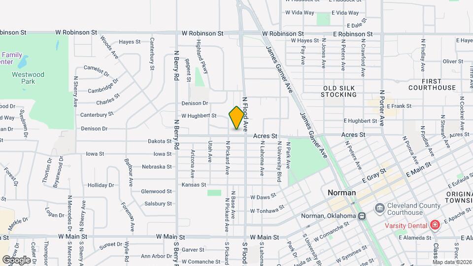 621 W Acres St Map and Location Details