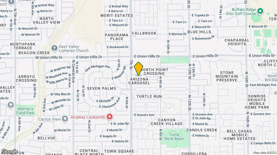 727 E Rose Marie Ln Map and Location Details