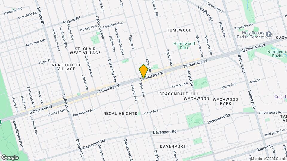 835 St Clair Ave W Map and Location Details