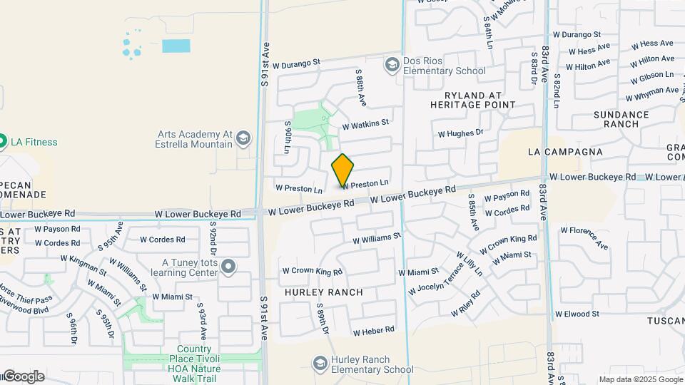 8837 W Preston Ln Mapa y Detalles de la Ubicación