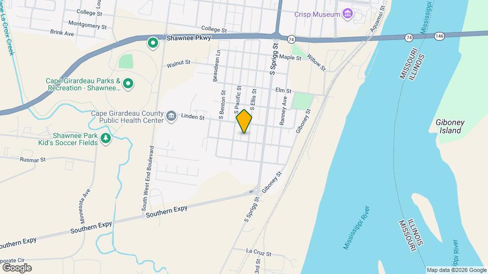 1127 S Ellis St Mapa y Detalles de la Ubicación