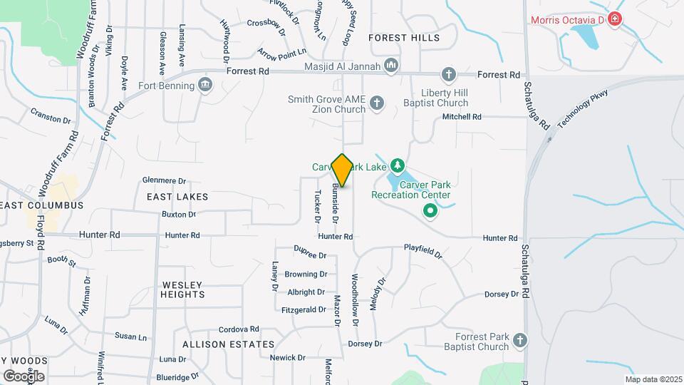 2318 Burnside Dr Map and Location Details