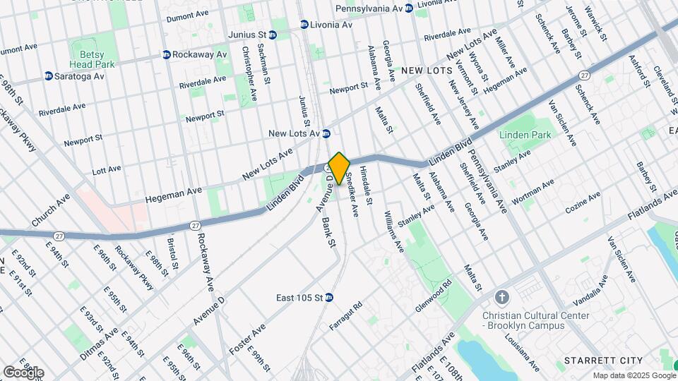 811 Van Sinderen Ave, Unit A Map and Location Details