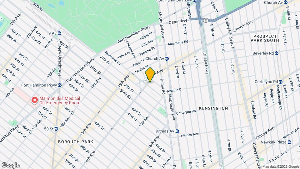 1405 36th St Map and Location Details