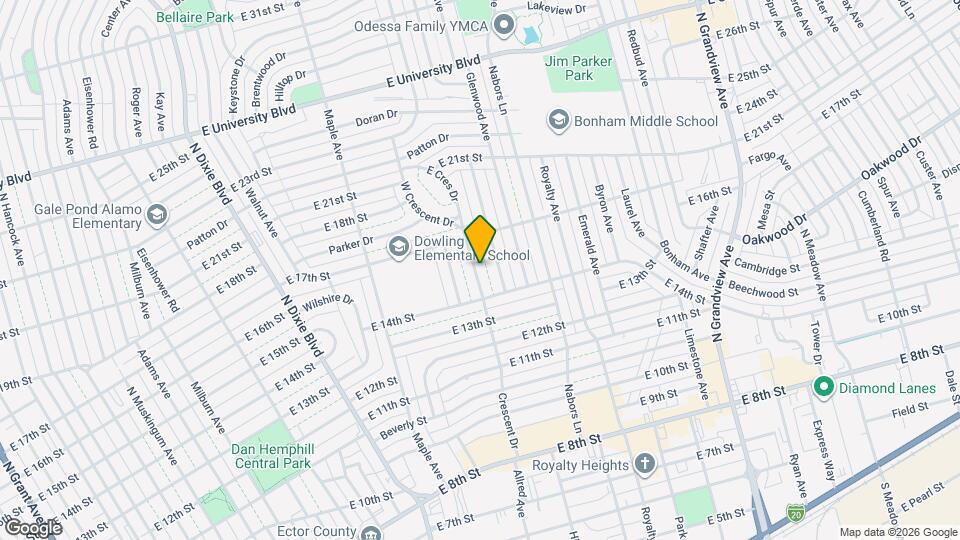 1410 Crescent Dr Map and Location Details