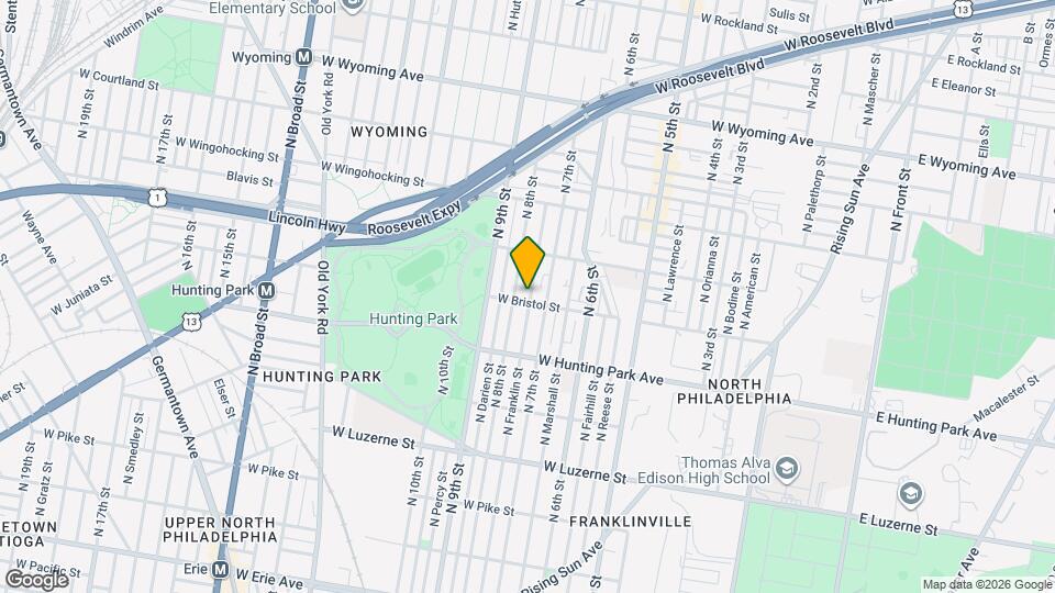 4303 N Franklin St Map and Location Details
