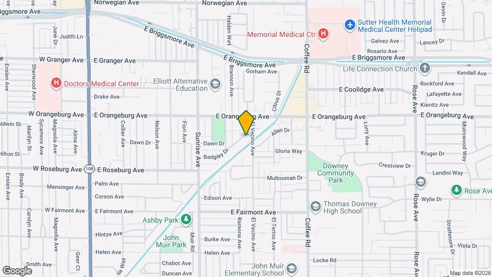 1018 Badgley Dr Map and Location Details