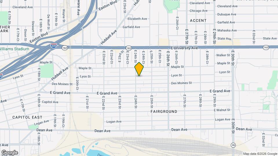 2405 Lyon St Map and Location Details