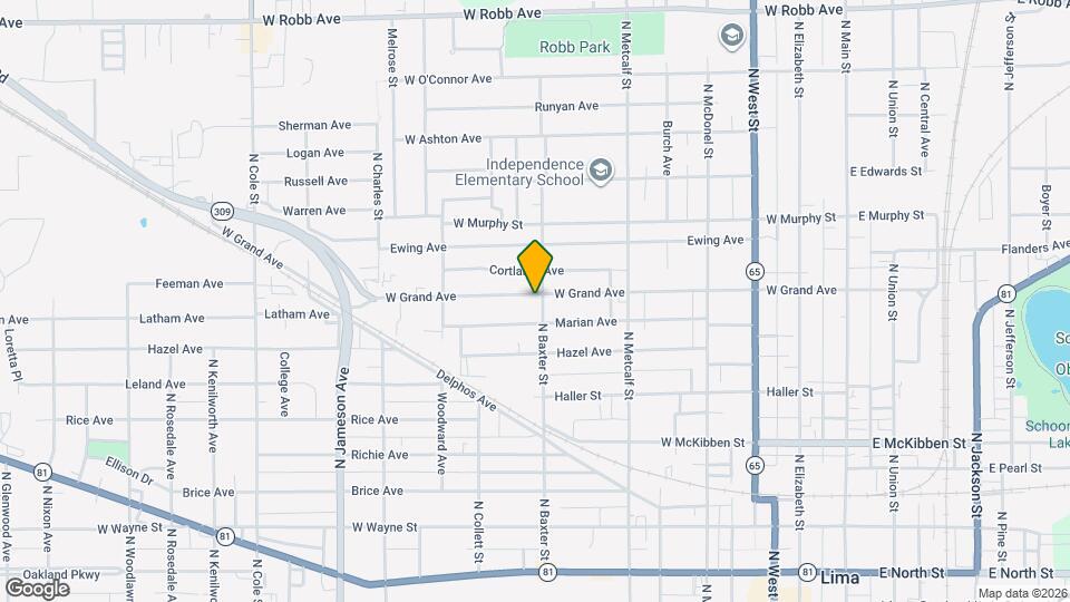 607 W Grand Ave Map and Location Details