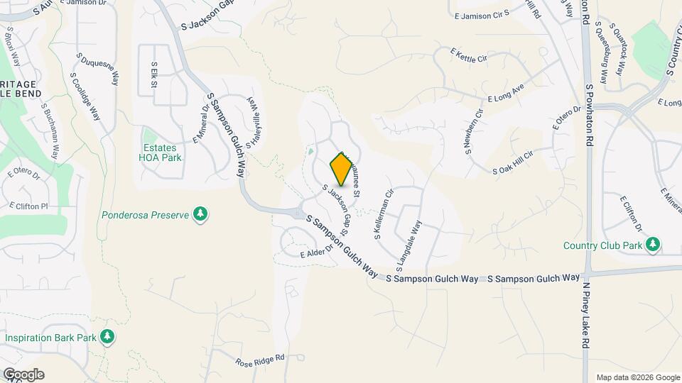 8128 S Jackson Gap St Map and Location Details