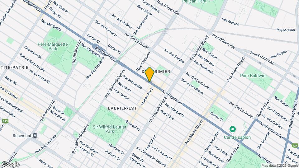 5130 Papineau Av Map and Location Details
