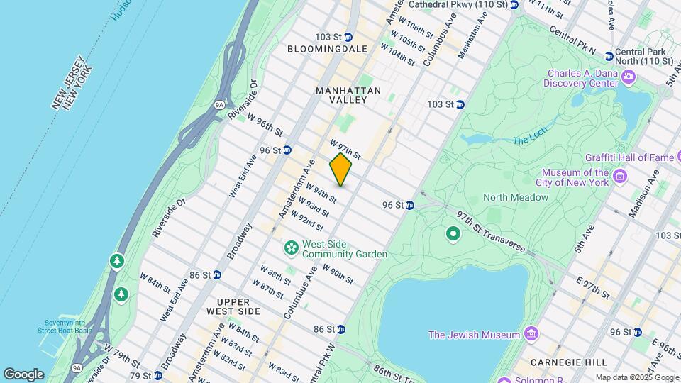 108 W 95th St Map and Location Details