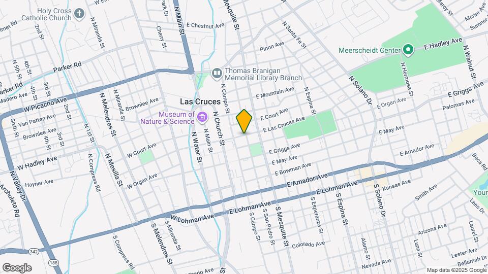 340 Las Cruces Map and Location Details