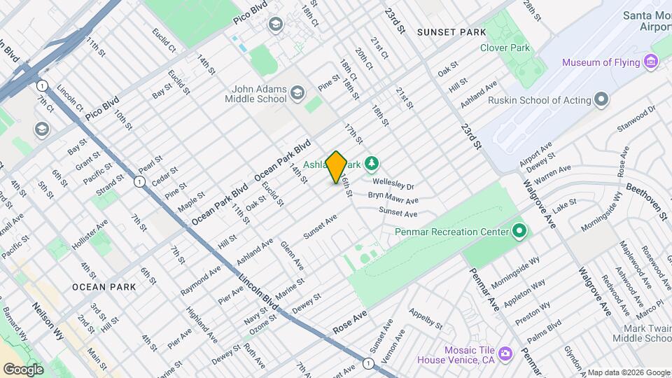 1503 Ashland Ave Mapa y Detalles de la Ubicación