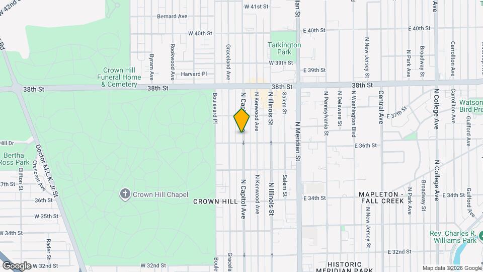 3618 N Capitol Ave, Unit 3618 Map and Location Details