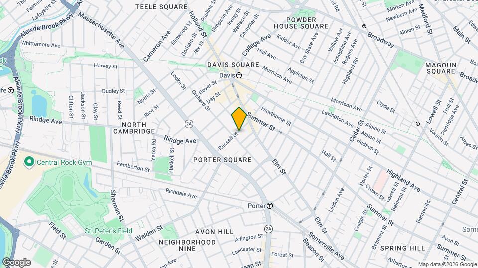 38 Russell St Map and Location Details