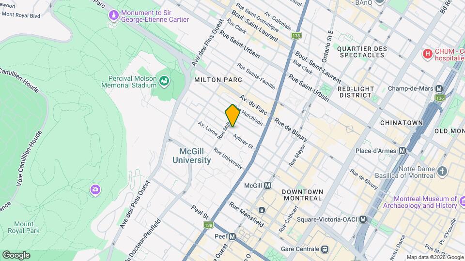 3477 Rue Aylmer Rue Map and Location Details