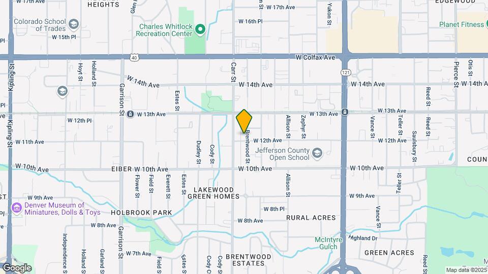 1201 Brentwood St Mapa y Detalles de la Ubicación