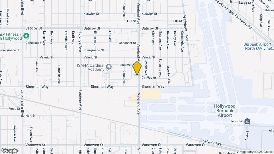 7237 Vineland Ave Mapa y Detalles de la Ubicación