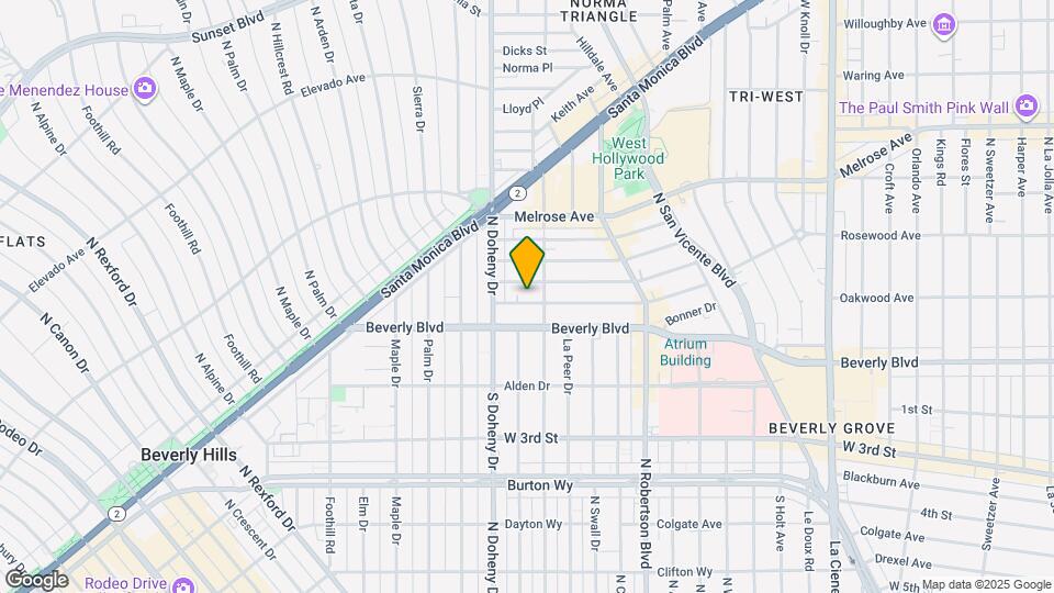 9015 Rosewood Ave Map and Location Details