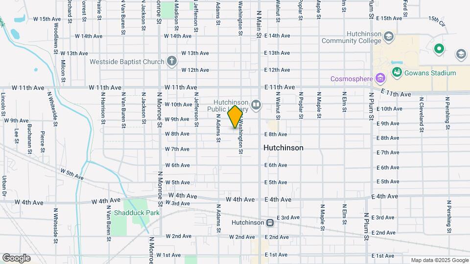 102 W 8th Ave Map and Location Details