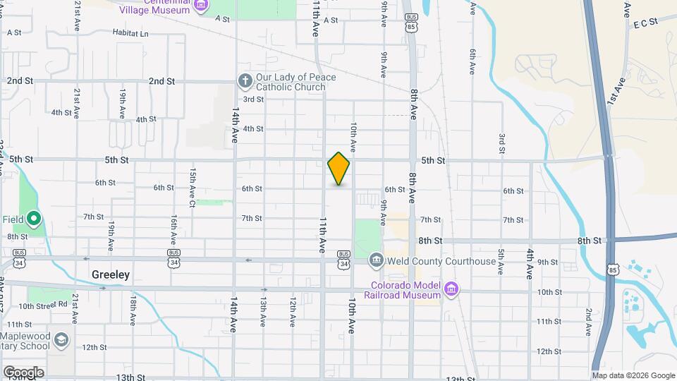 Greeley Place Retirement Map and Location Details