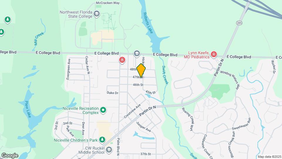 545 Hickory Ave Map and Location Details