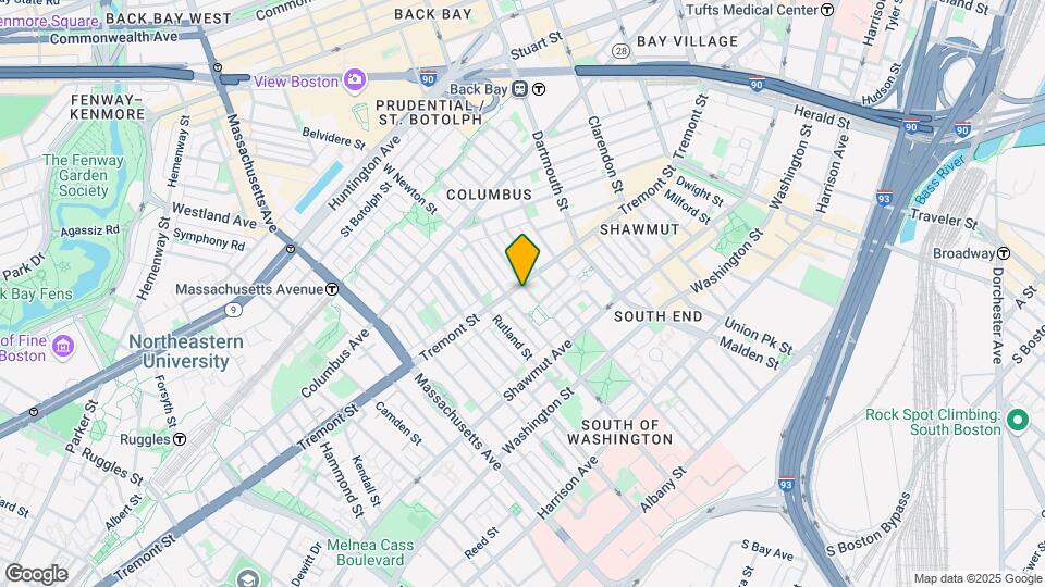 668 Tremont St, Unit 5 Map and Location Details