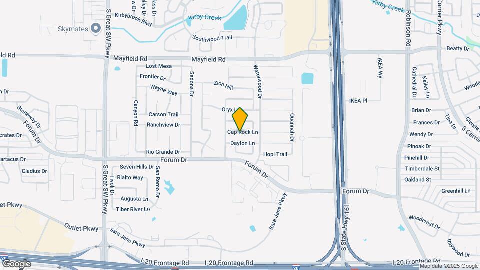 2135 Cap Rock Ln Map and Location Details