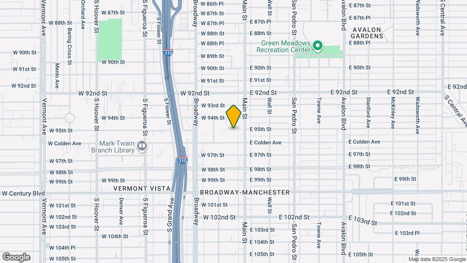 124 1/2 W 95th St, Unit W. 95th St. Mapa y Detalles de la Ubicación