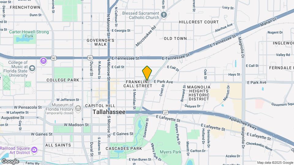 545 E Park Ave Map and Location Details
