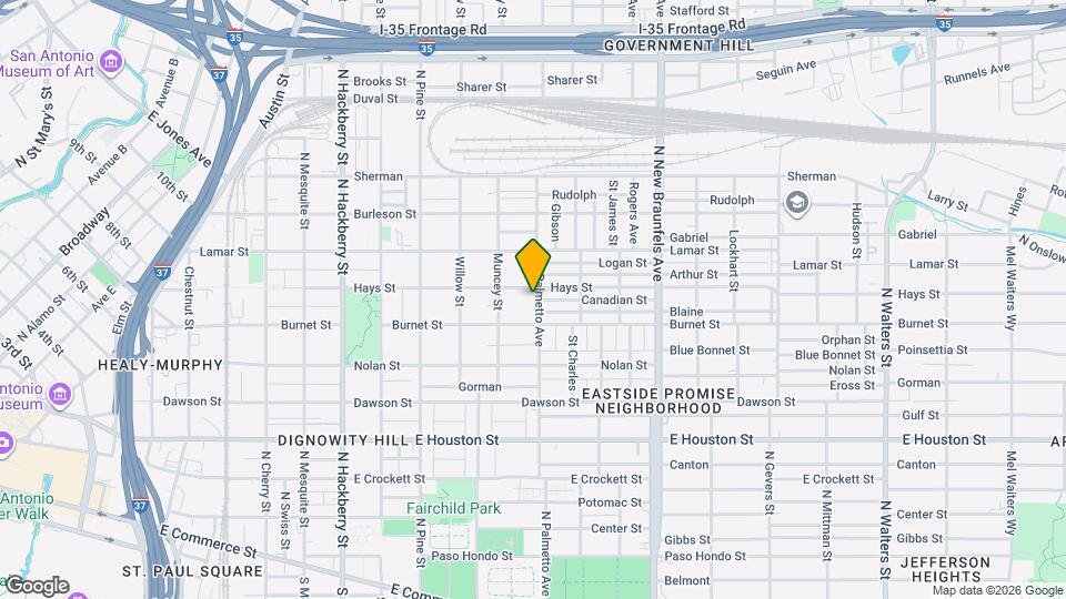 823 N Palmetto Ave Map and Location Details