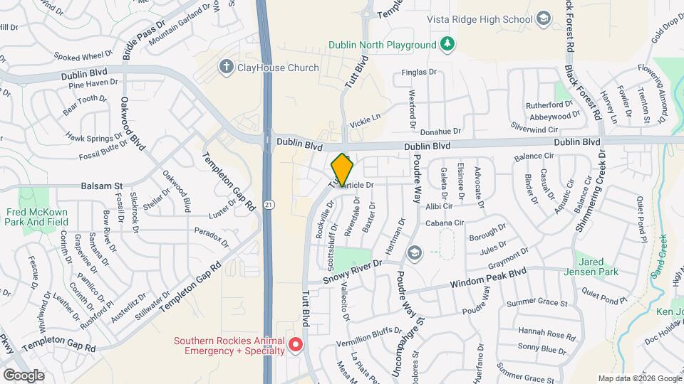 6456 Rockville Dr Map and Location Details