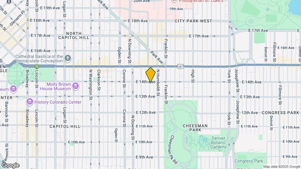 1364 Lafayette St Map and Location Details