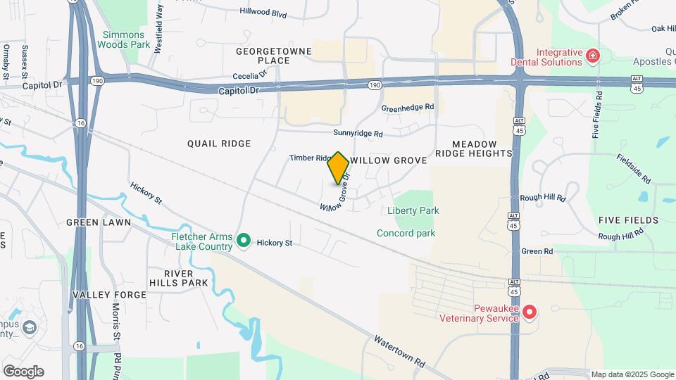 391 Willow Grove Dr Mapa y Detalles de la Ubicación