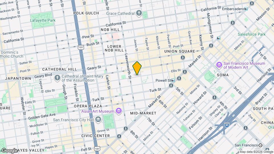 428 Ellis St Map and Location Details