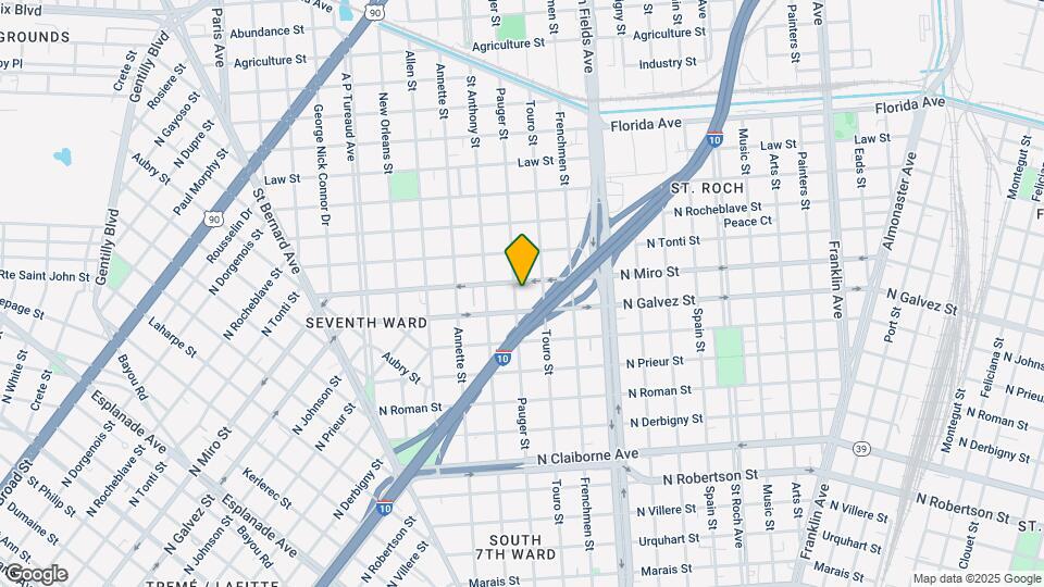 2825 Pauger St Map and Location Details
