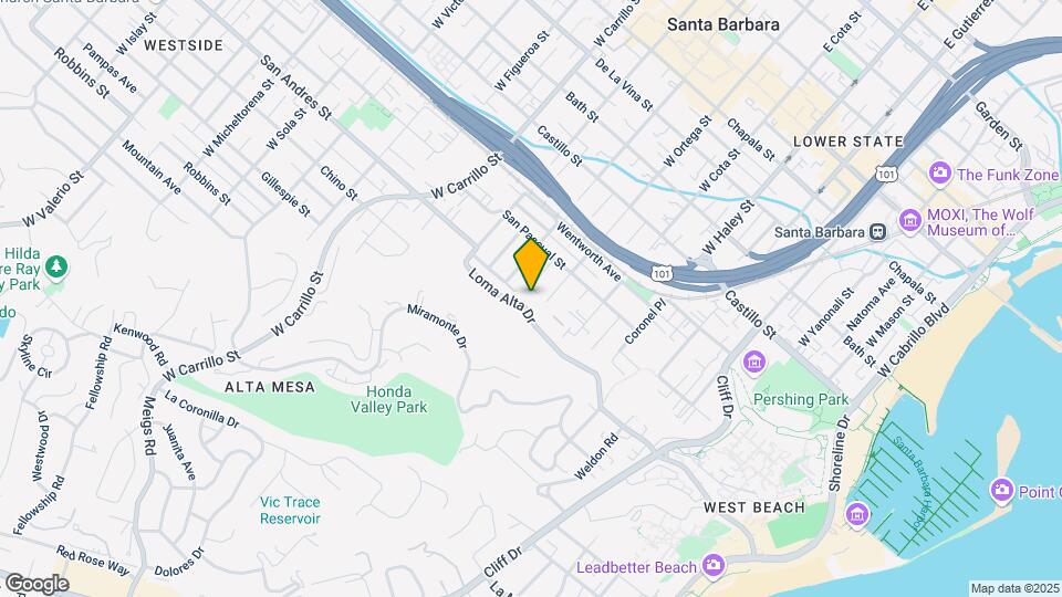 640 W Ortega St Map and Location Details