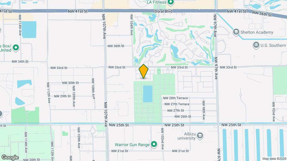 10346 NW 30th Terrace Map and Location Details