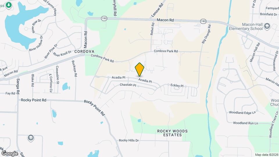 9260 Acadia Pl Mapa y Detalles de la Ubicación